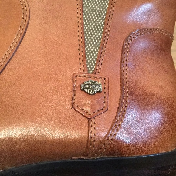 Harley Davidson Leather Brown Boots. - Picture 9 of 16